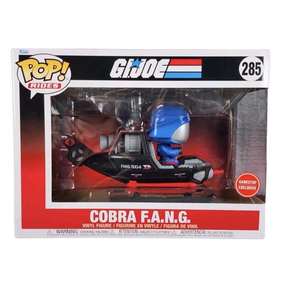 G.I. Joe Cobra F.A.N.G. Helicopter #285 US GameStop Exclusive Funko Pop Rides - Picture 1 of 6